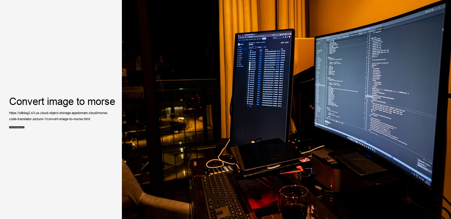 convert image to morse