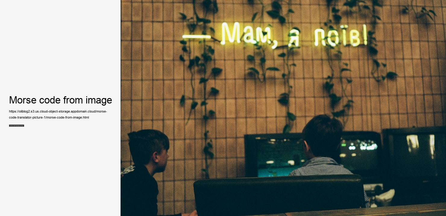 morse code from image