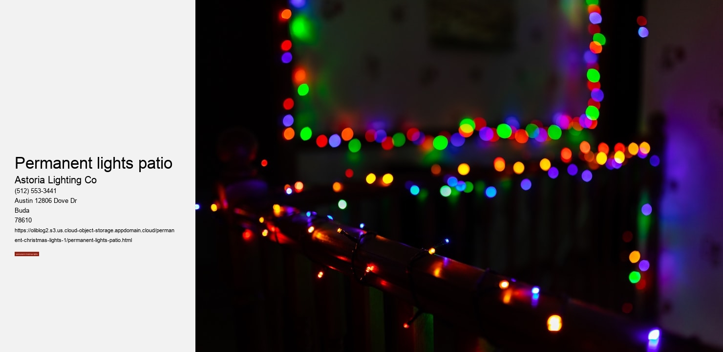 permanent lights patio